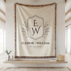 Elegant Monogram Blanket