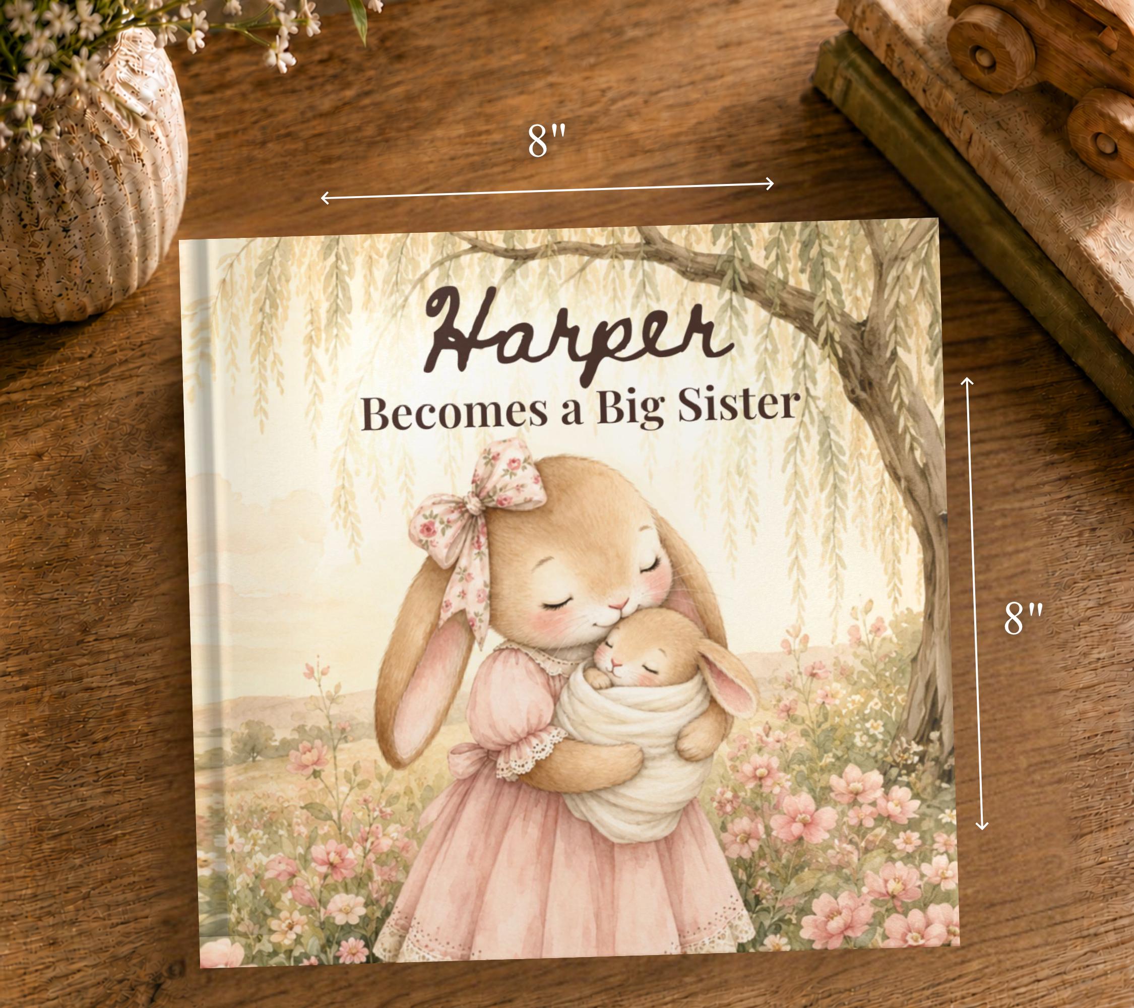 Personalized Woodland Bunny Big Sister Book