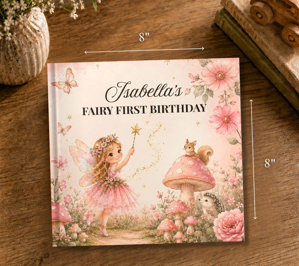 Personalized Fairy First Birthday Book