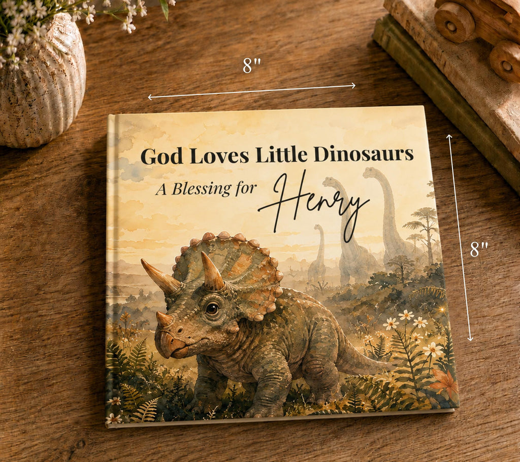 Personalized Christian Dinosaur Book with Name