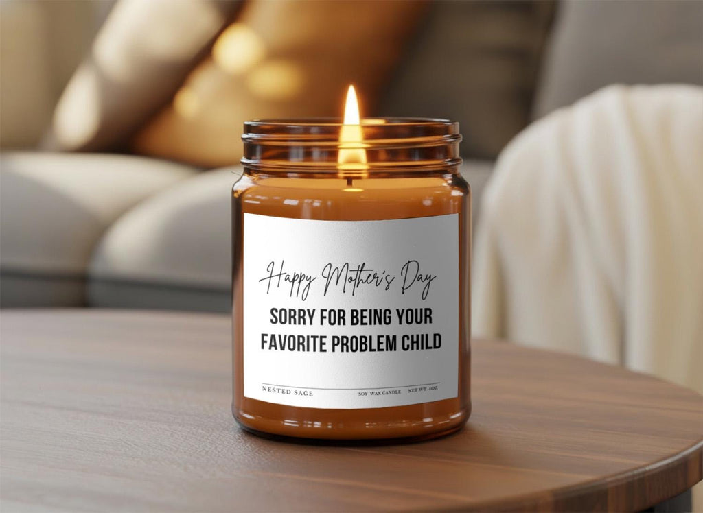Happy Mothers Day Candle