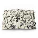 Personalized Floral Toile Recipe Notebook