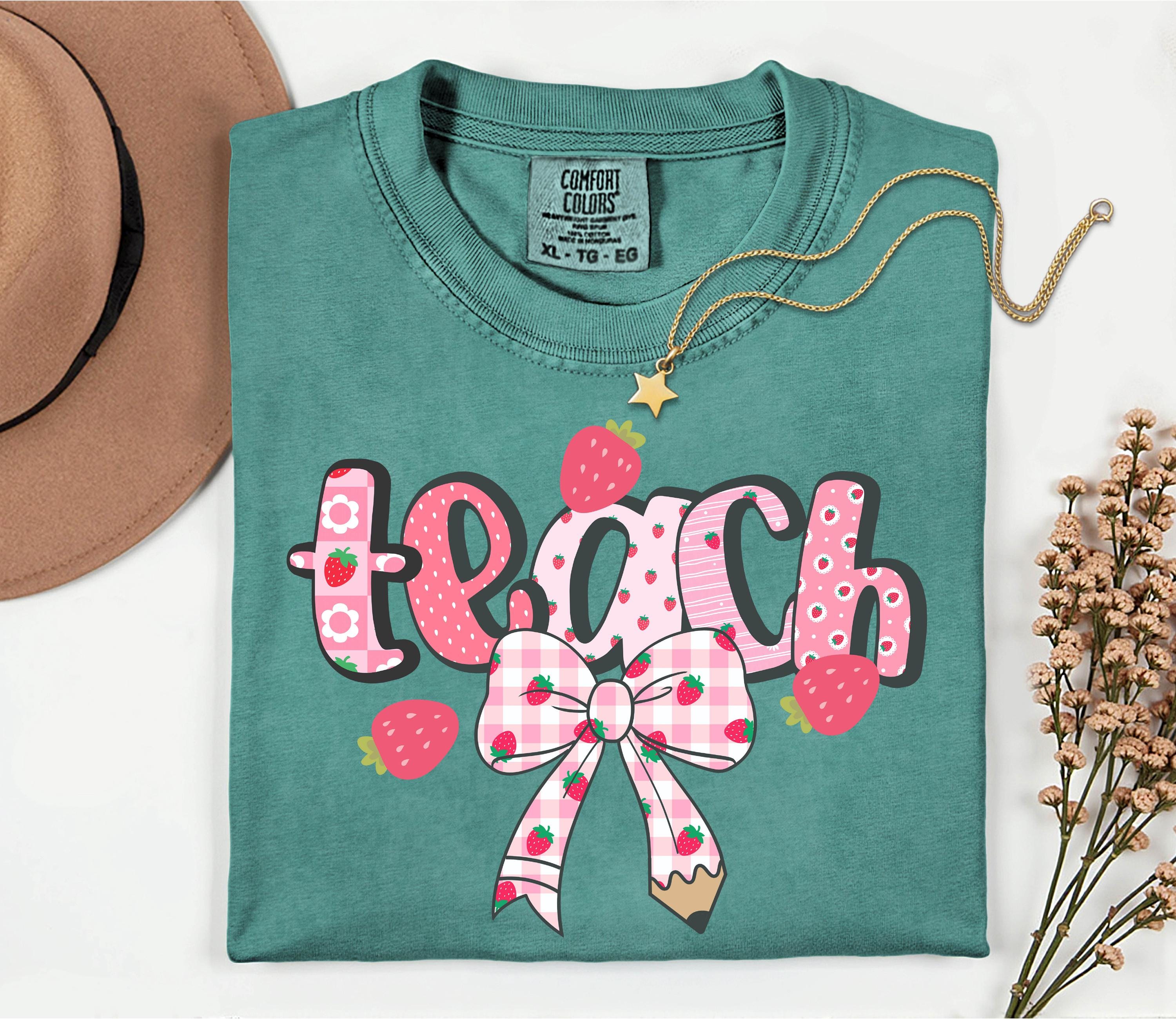 Strawberry Teacher Tshirt