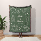 Wedding Doodle Blanket with Names