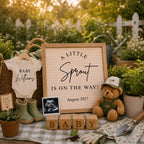 Digital Sprout Pregnancy Announcment Template