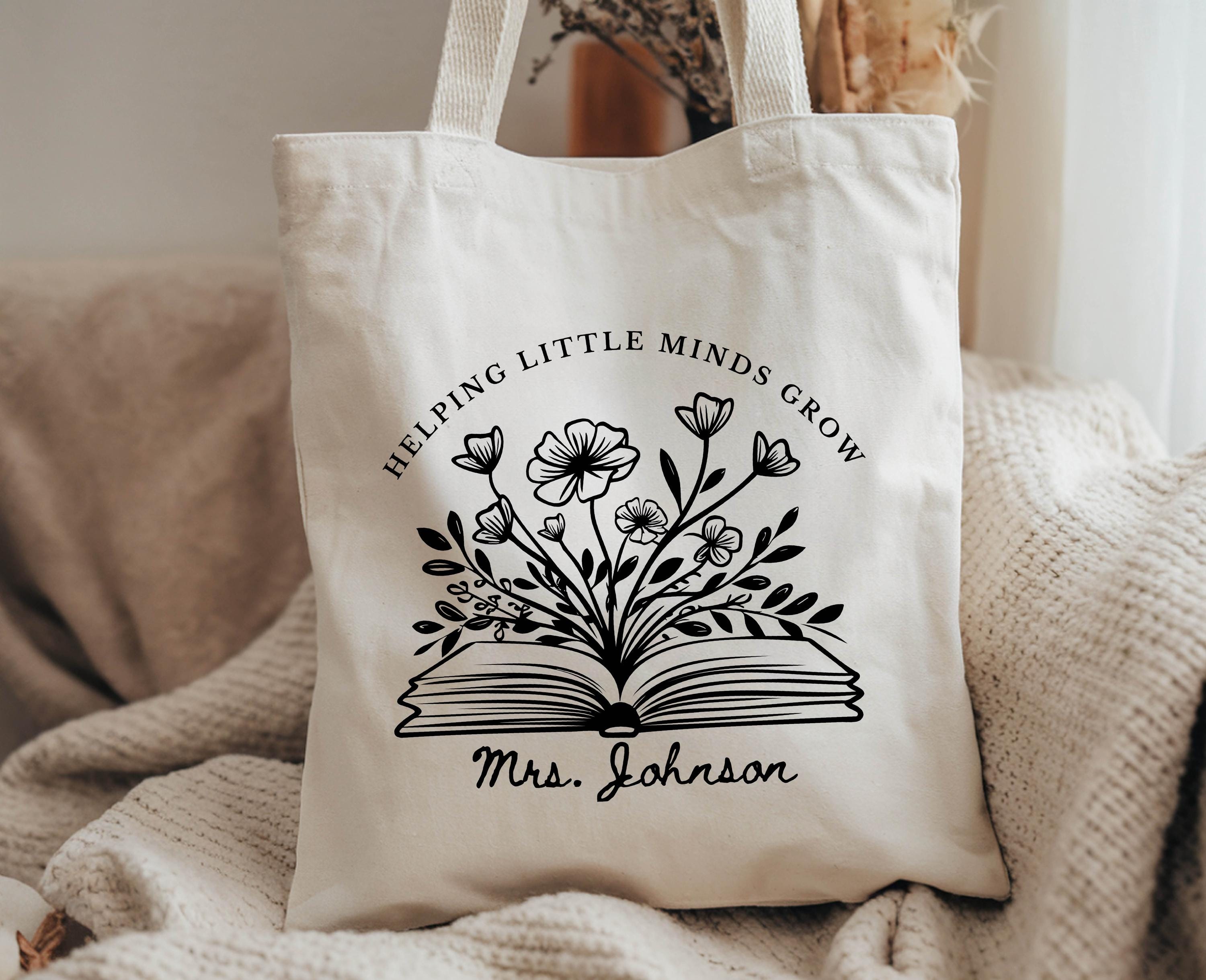 Personalized Teacher Tote Bag