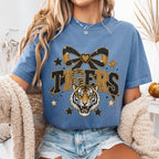 Faux Glitter Tigers Mascot Shirt