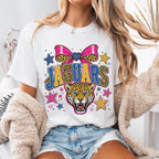 Coquette Glitter Jaguars Mascot Shirt