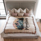 Life is Better in the Mountains Woven Blanket
