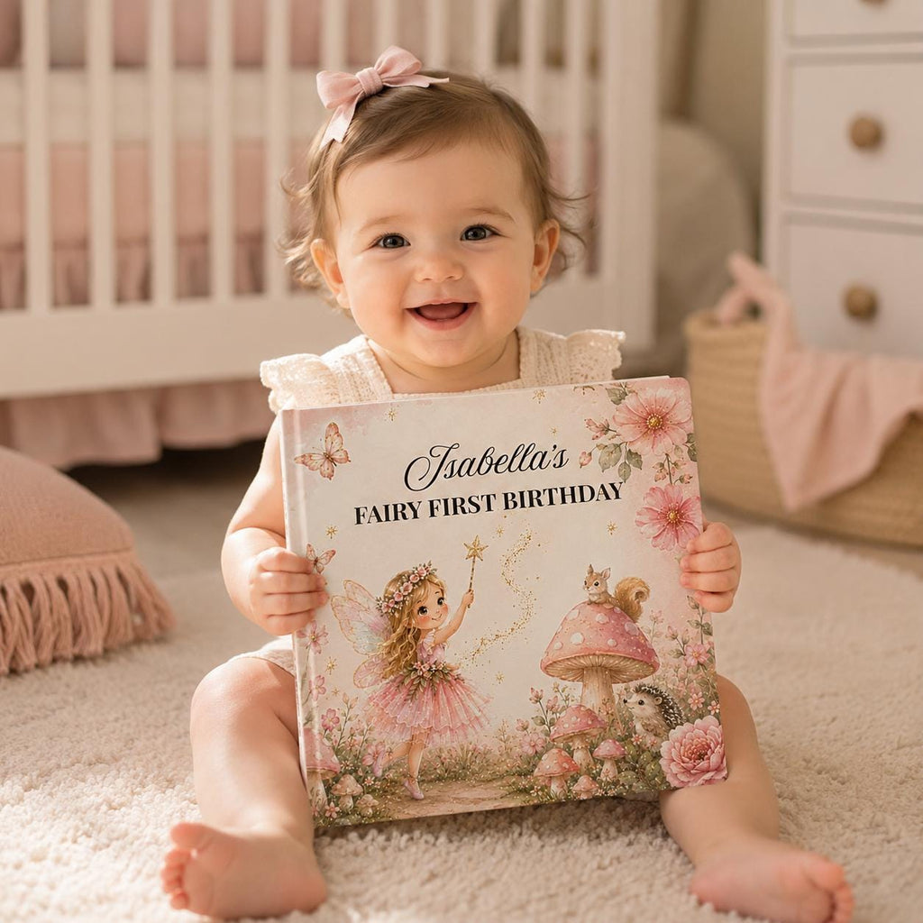 Personalized Fairy First Birthday Book
