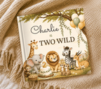 Personalized TWO Wild Second Birthday Book