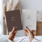 Personalized Stripe Wedding Vow Book