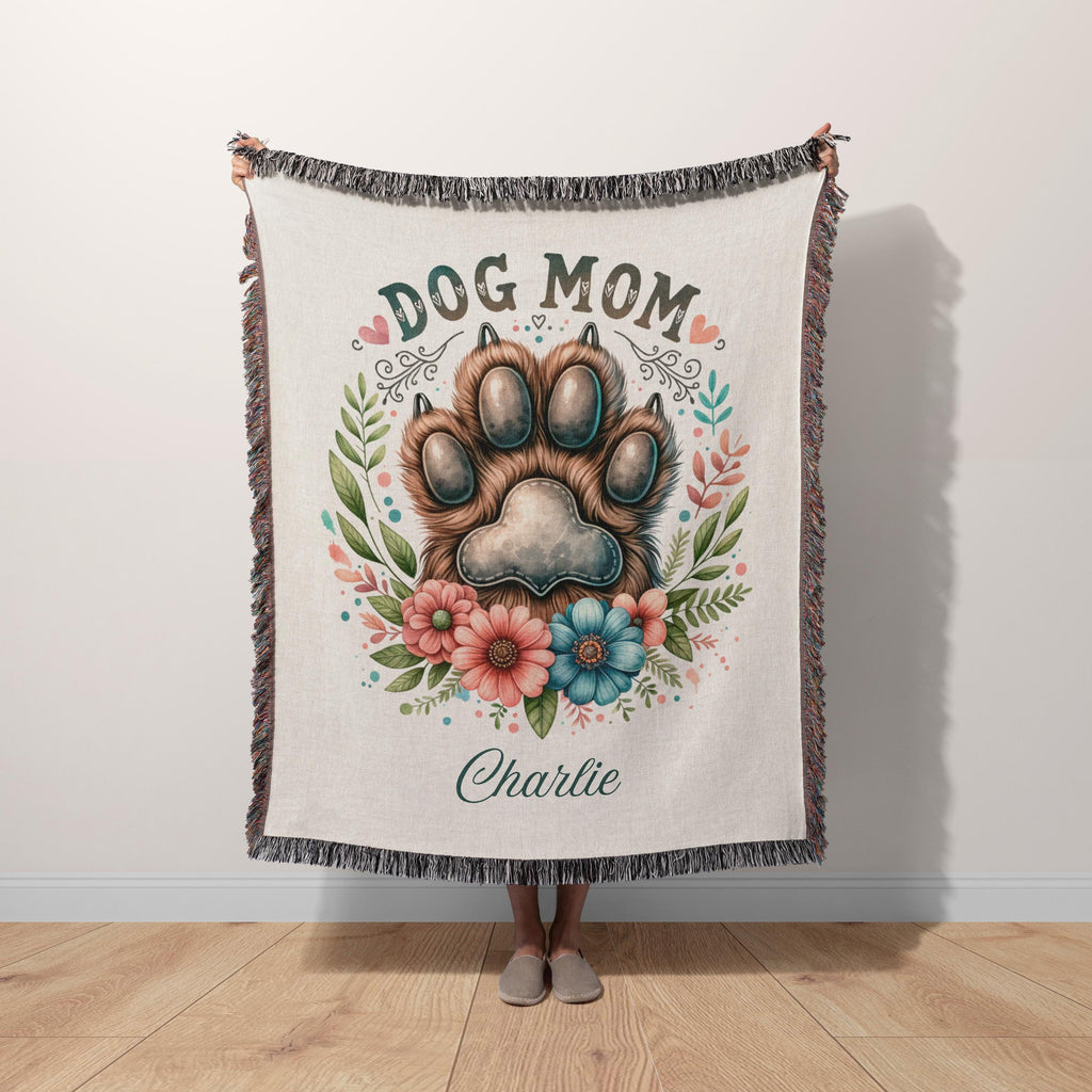 Personalized Dog Mom Blanket