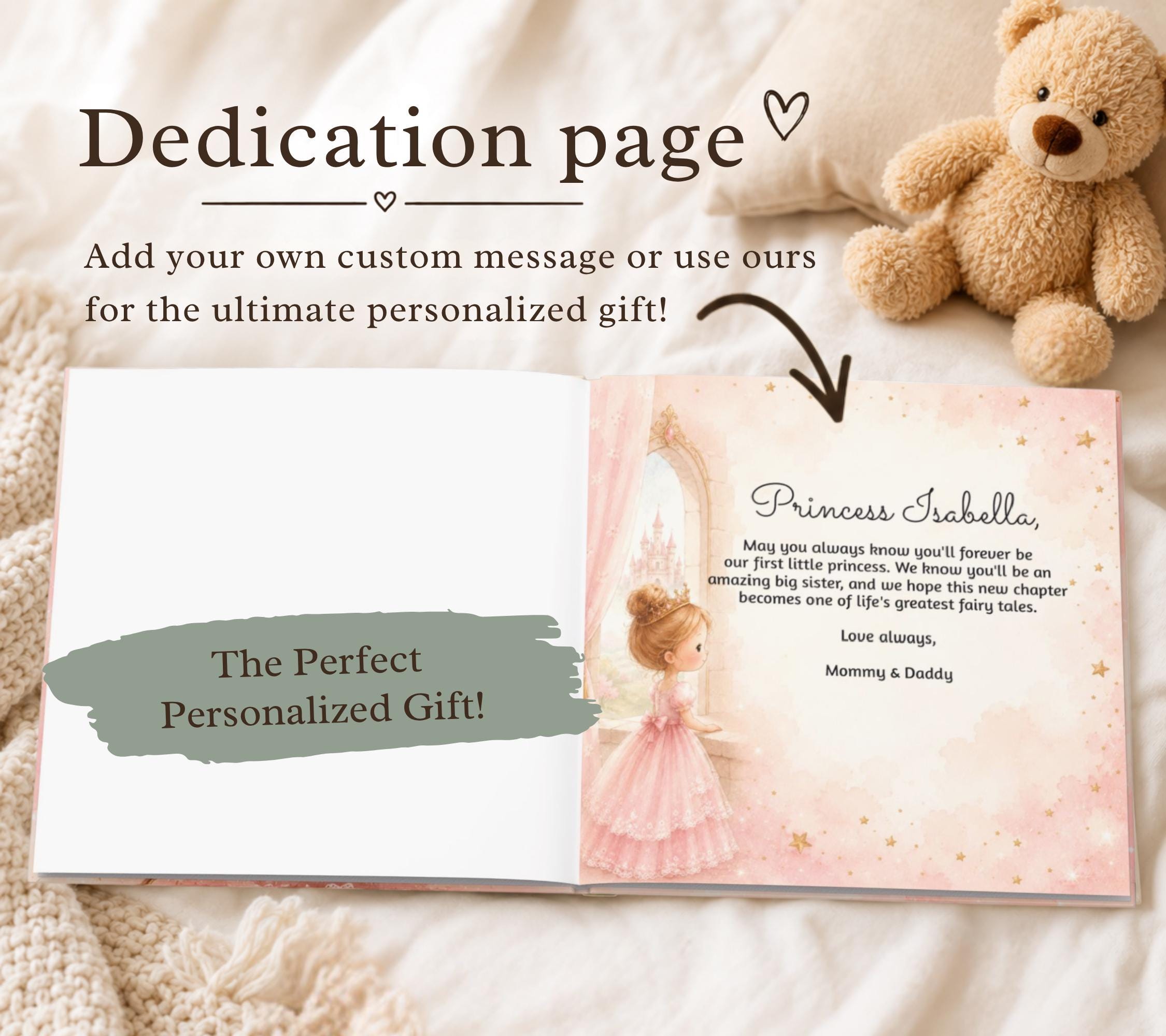 Personalized Princess Big Sister Book
