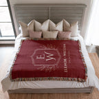 Elegant Monogram Blanket