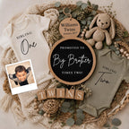 Digital Twins Pregnancy Announcment Template
