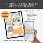 Little Cutie Baby Shower Website Invitation