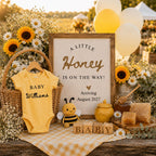Digital Honey Pregnancy Announcment Template