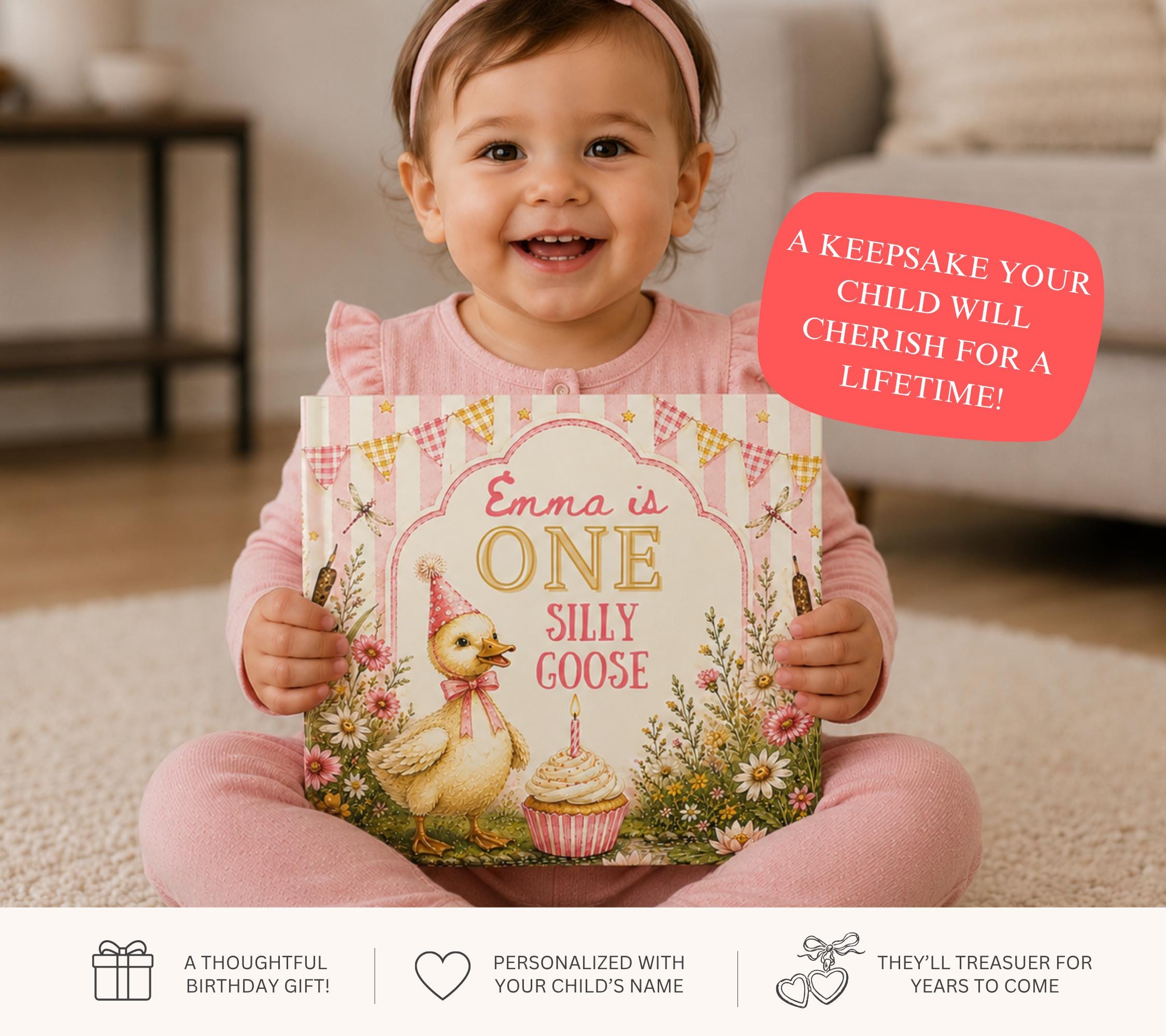 One Silly Goose First Birthday Book