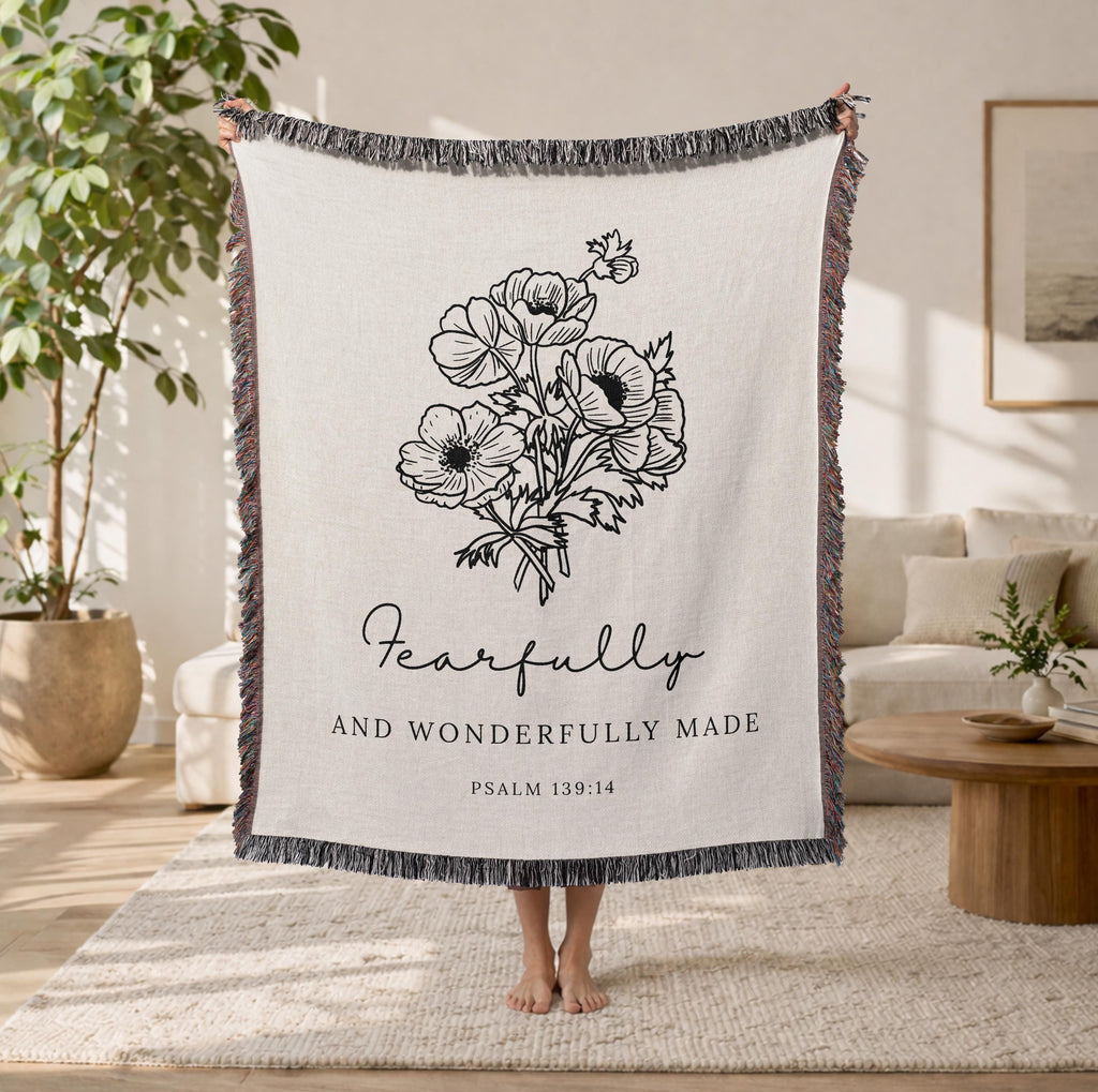 Fearfully and Wonderfully Made Christian Blanket