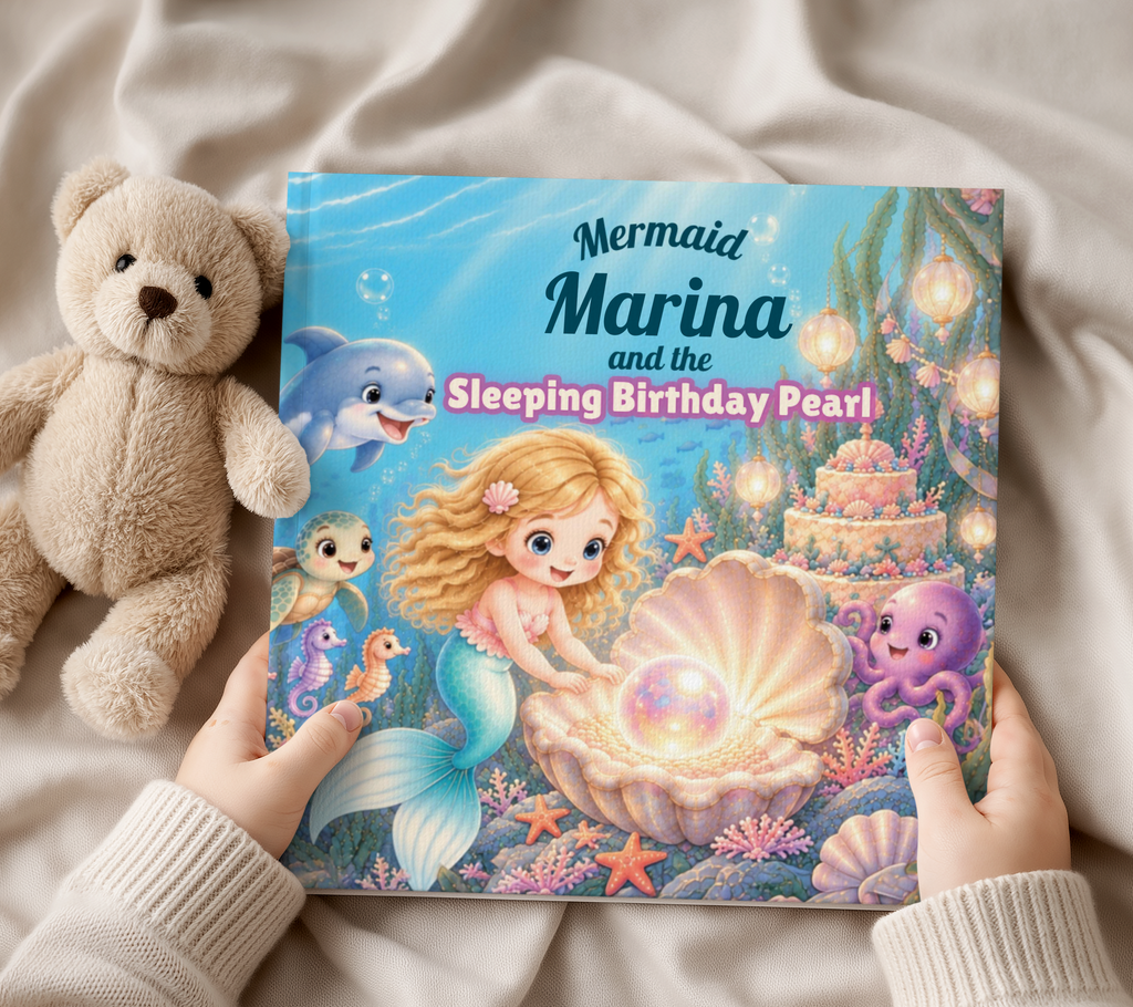 Personalized Mermaid Birthday Book