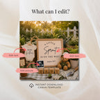 Digital Sprout Pregnancy Announcment Template
