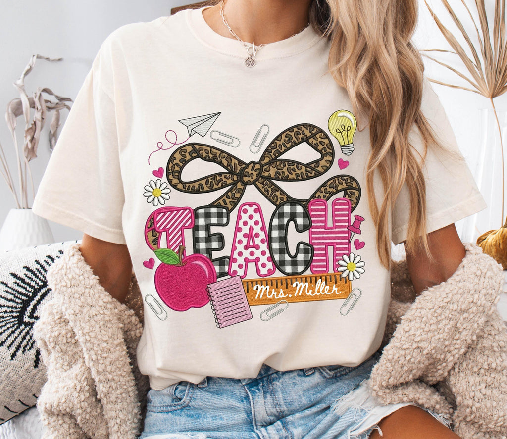 Coquette Teacher Tshirt