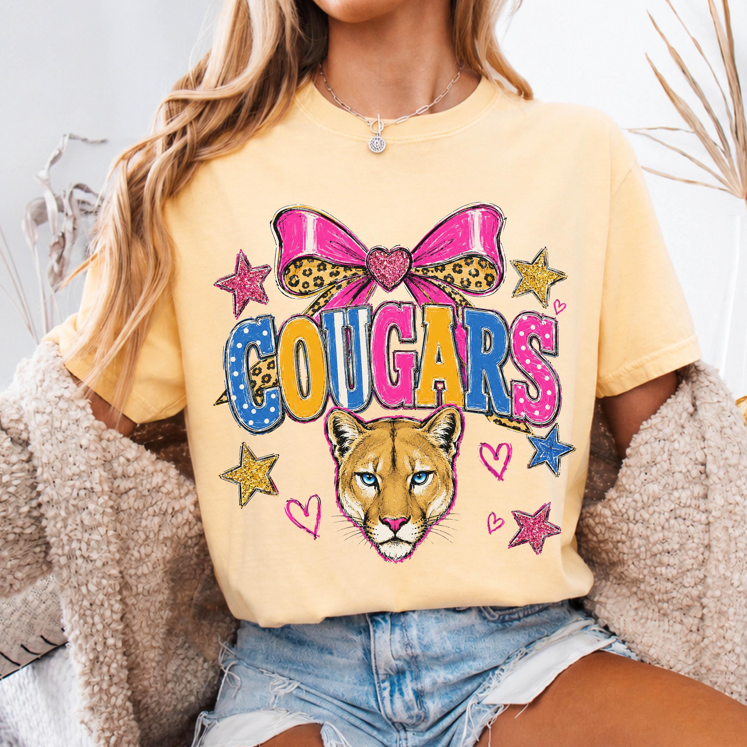 Preppy Coquette Cougars Mascot Shirt