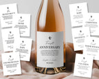Marriage Milestone Wine Bottle Labels