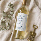 Pregnancy Announcement Wine Label Template