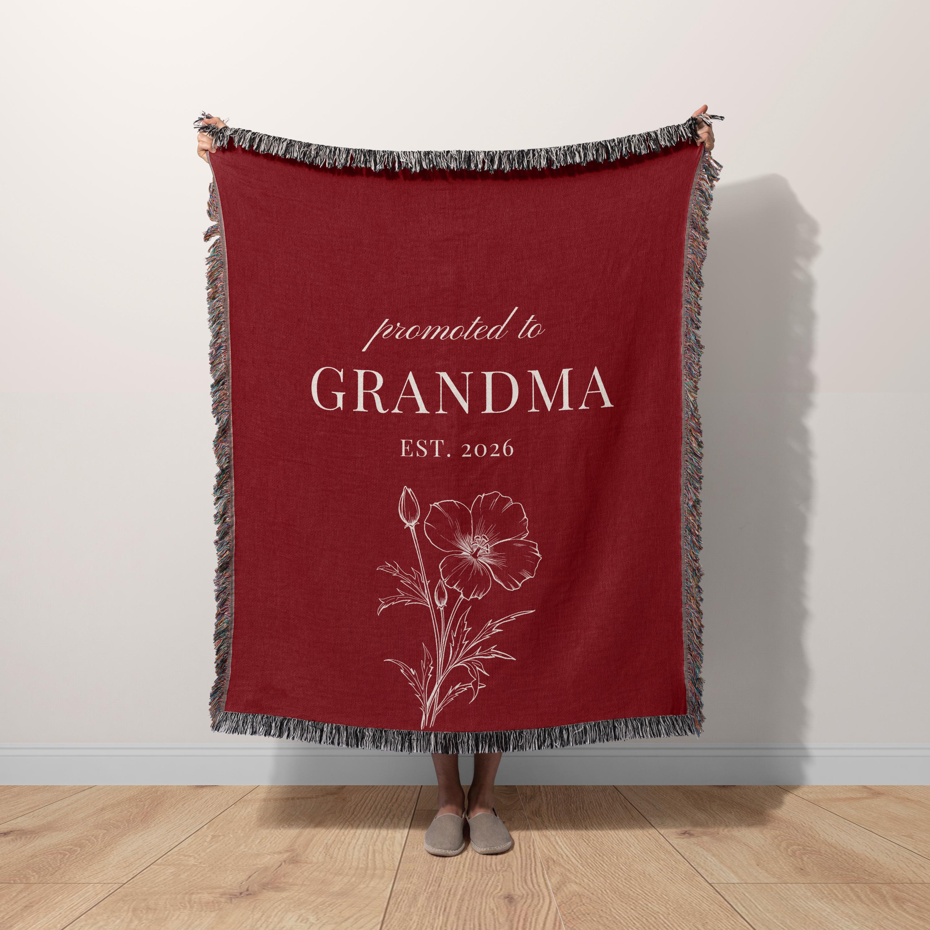 Promoted to Grandma Blanket