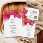 Magenta Wedding Invitation Suite
