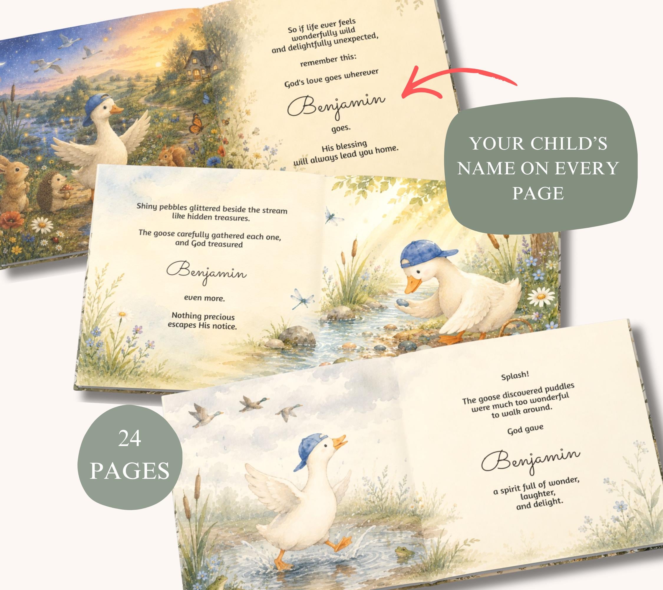 God's Silly Goose Boys Personalized Christian Storybook