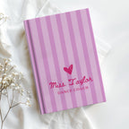Custom Name Preppy Striped Journal