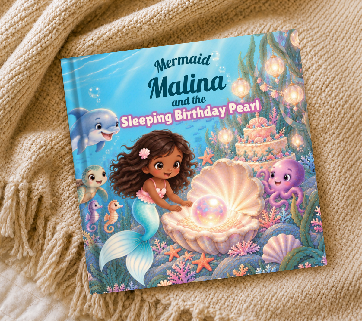 Personalized Mermaid Birthday Book