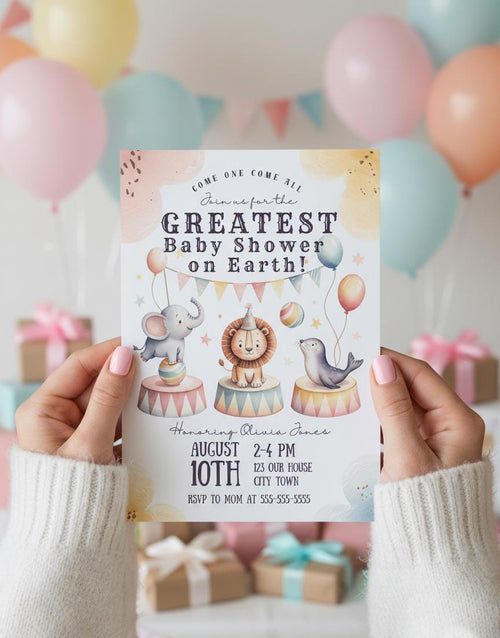 Circus Baby Shower Bundle