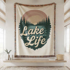 Lake Life Woven Blanket