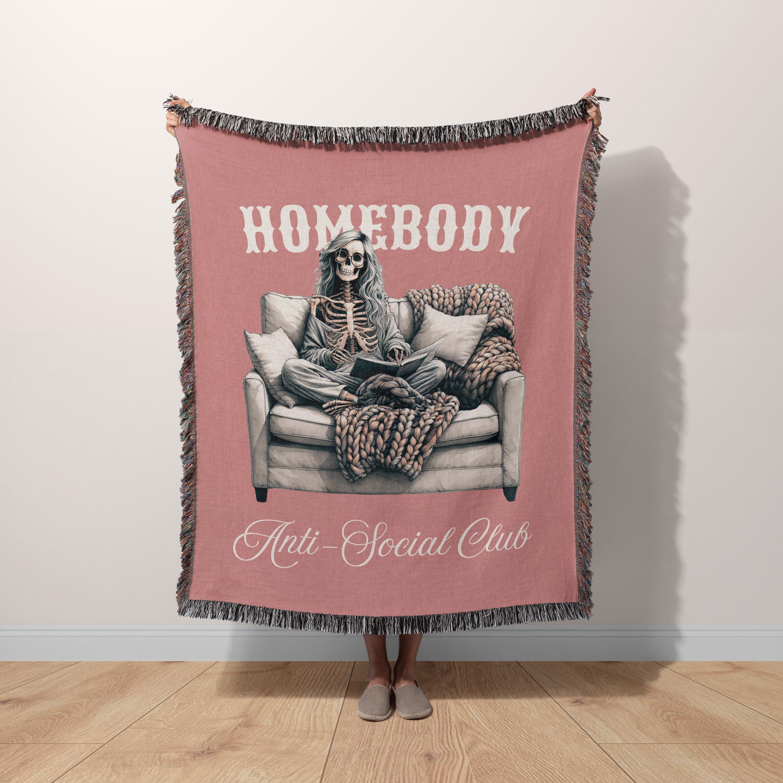 Homebody Anti Social Club Blanket