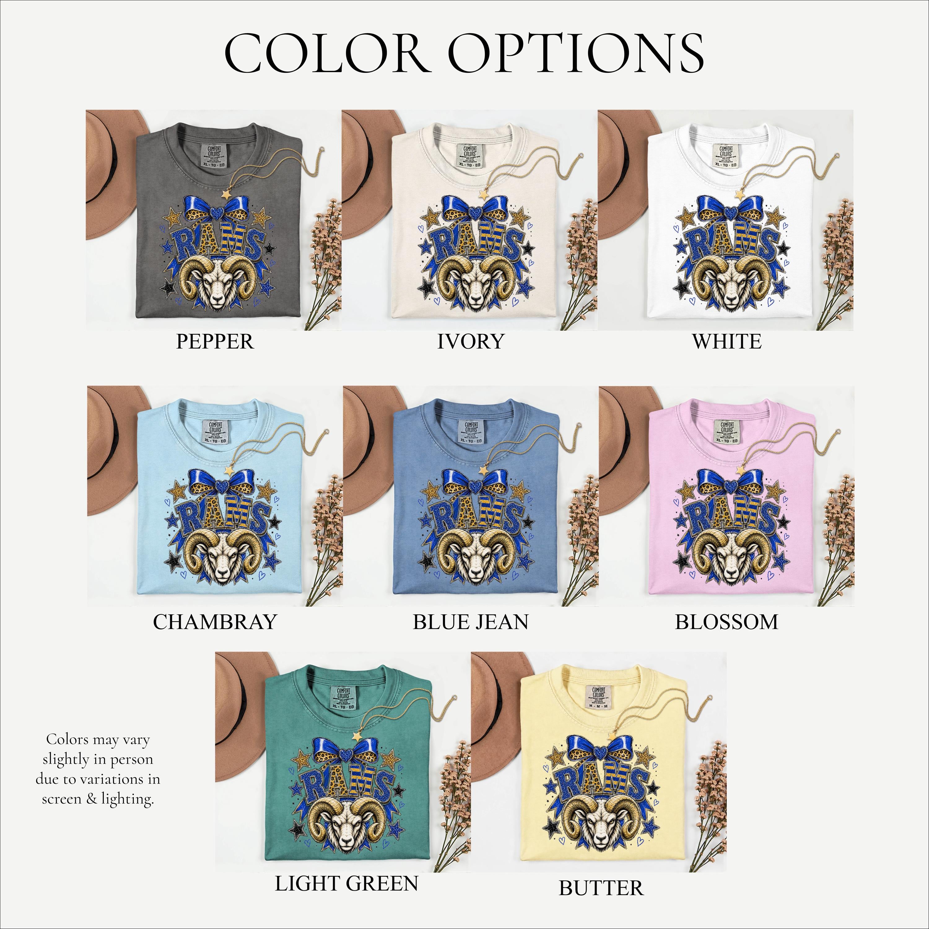 Preppy Rams Mascot Shirt