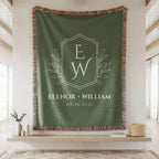 Elegant Monogram Blanket