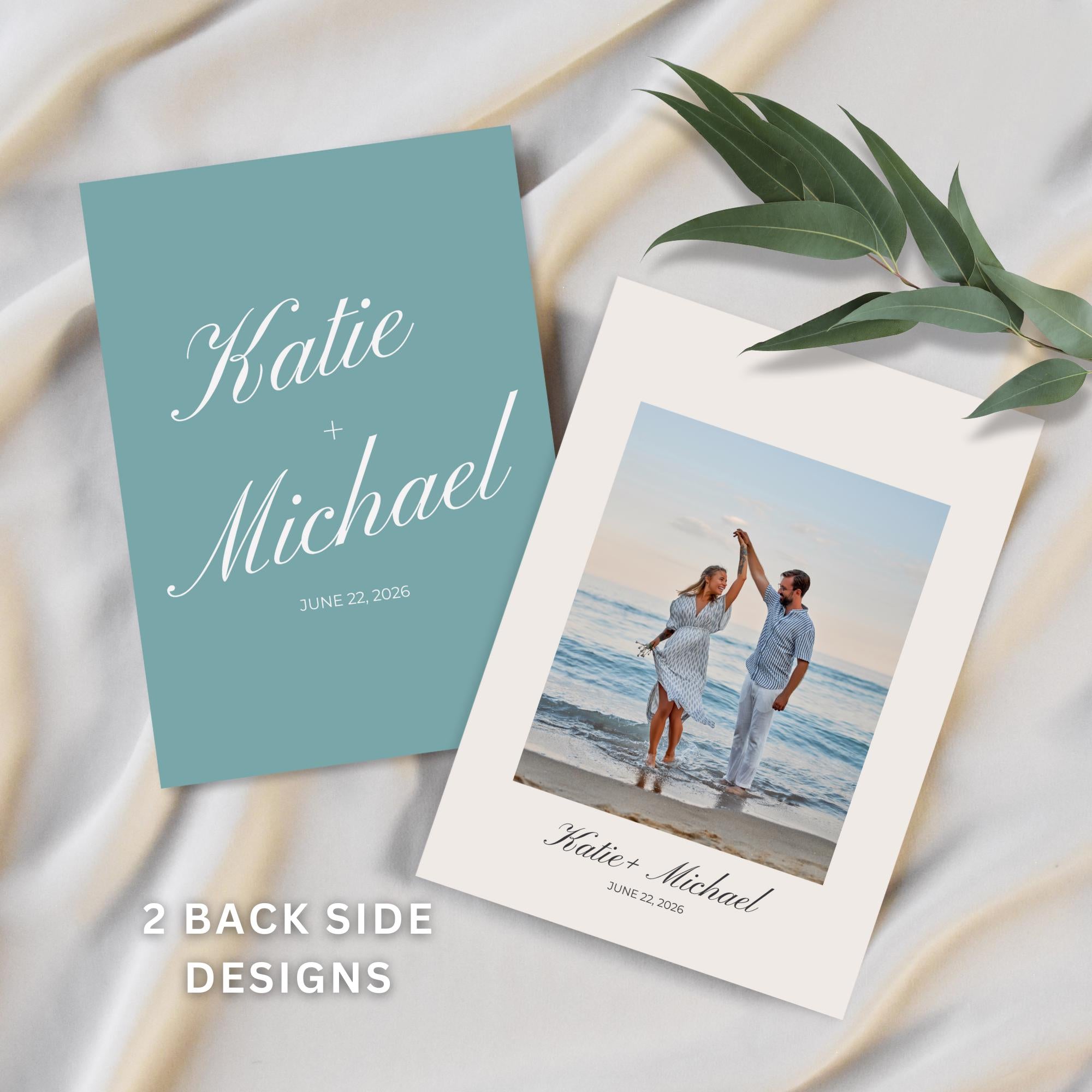 Beach Wedding Invitation Template