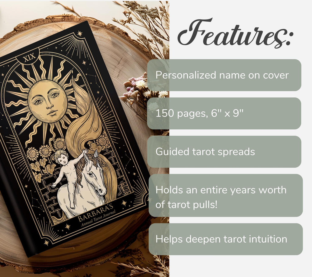 Annual Tarot Journal Personalized