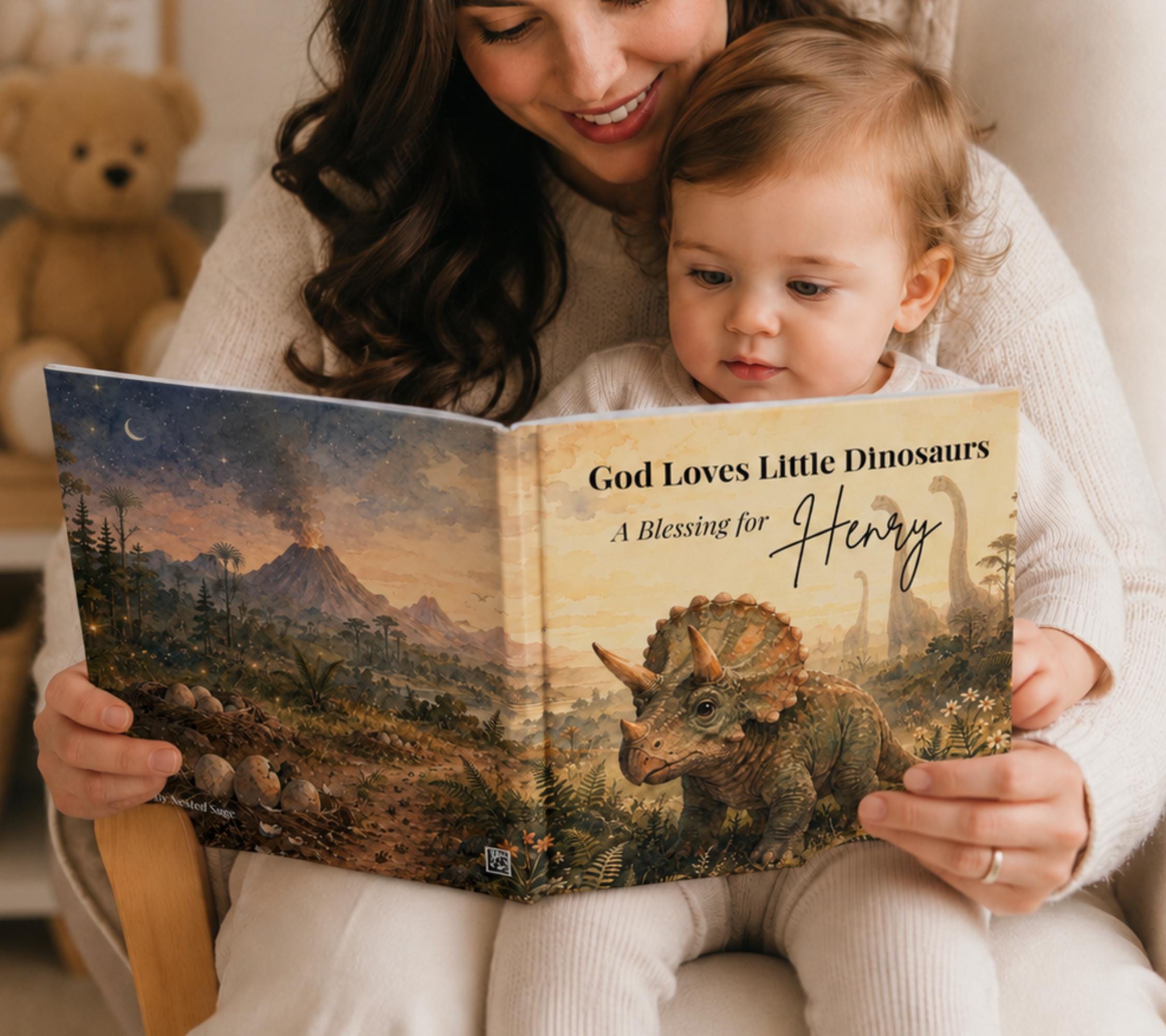 Personalized Christian Dinosaur Book with Name
