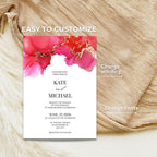 Magenta Wedding Invitation Suite
