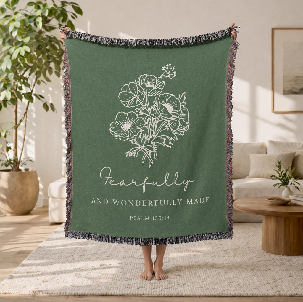 Fearfully and Wonderfully Made Christian Blanket