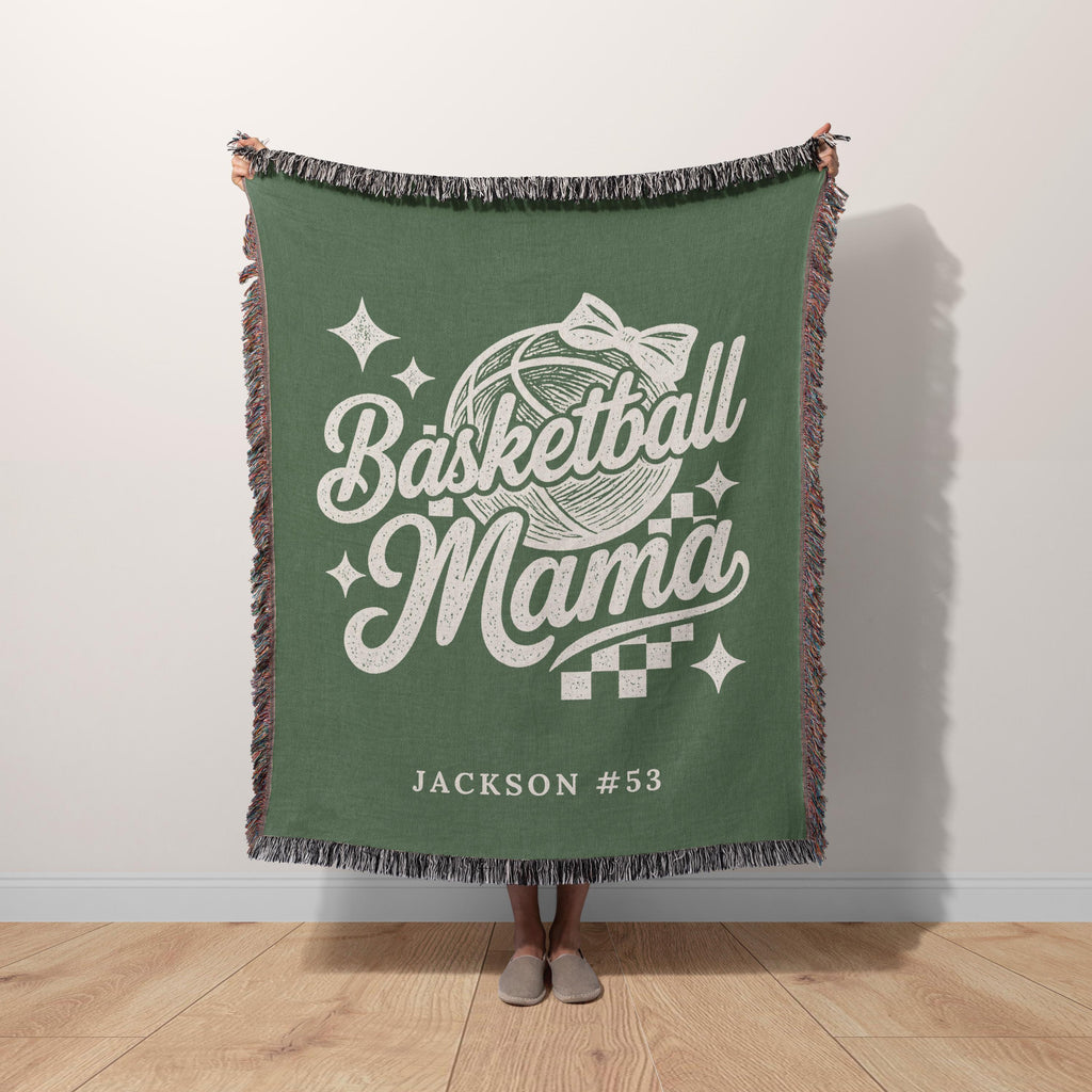 Basketball Mom Blanket Personalized