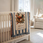 Personalized Baseball Baby Blanket