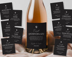 Year of Firsts Marriage Milestone Wine Bottle Labels