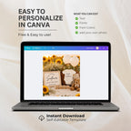 Digital Sunflower Pregnancy Announcment Template