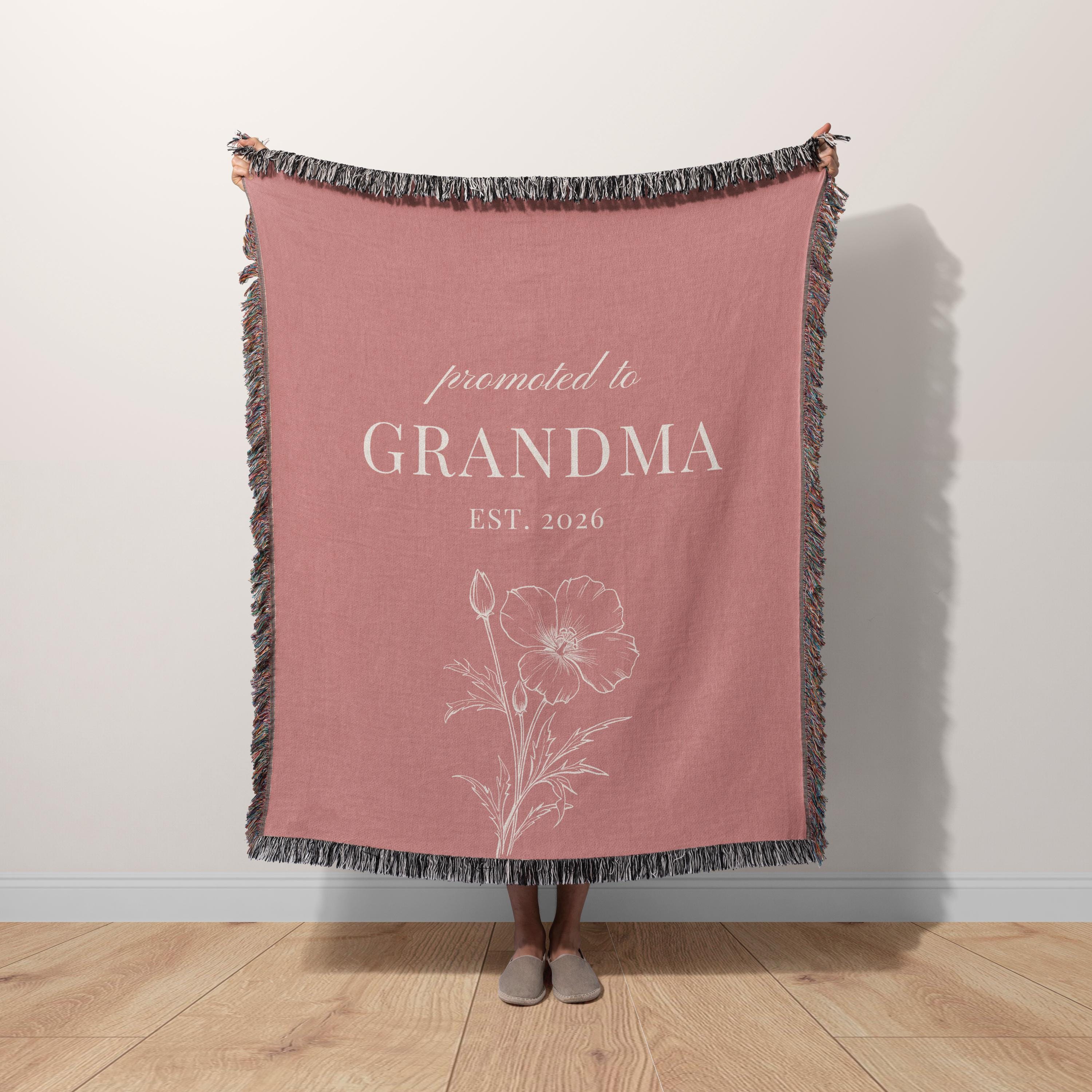 Promoted to Grandma Blanket
